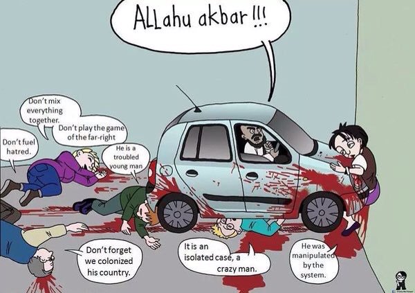 Image result for terror has no religion cartoon
